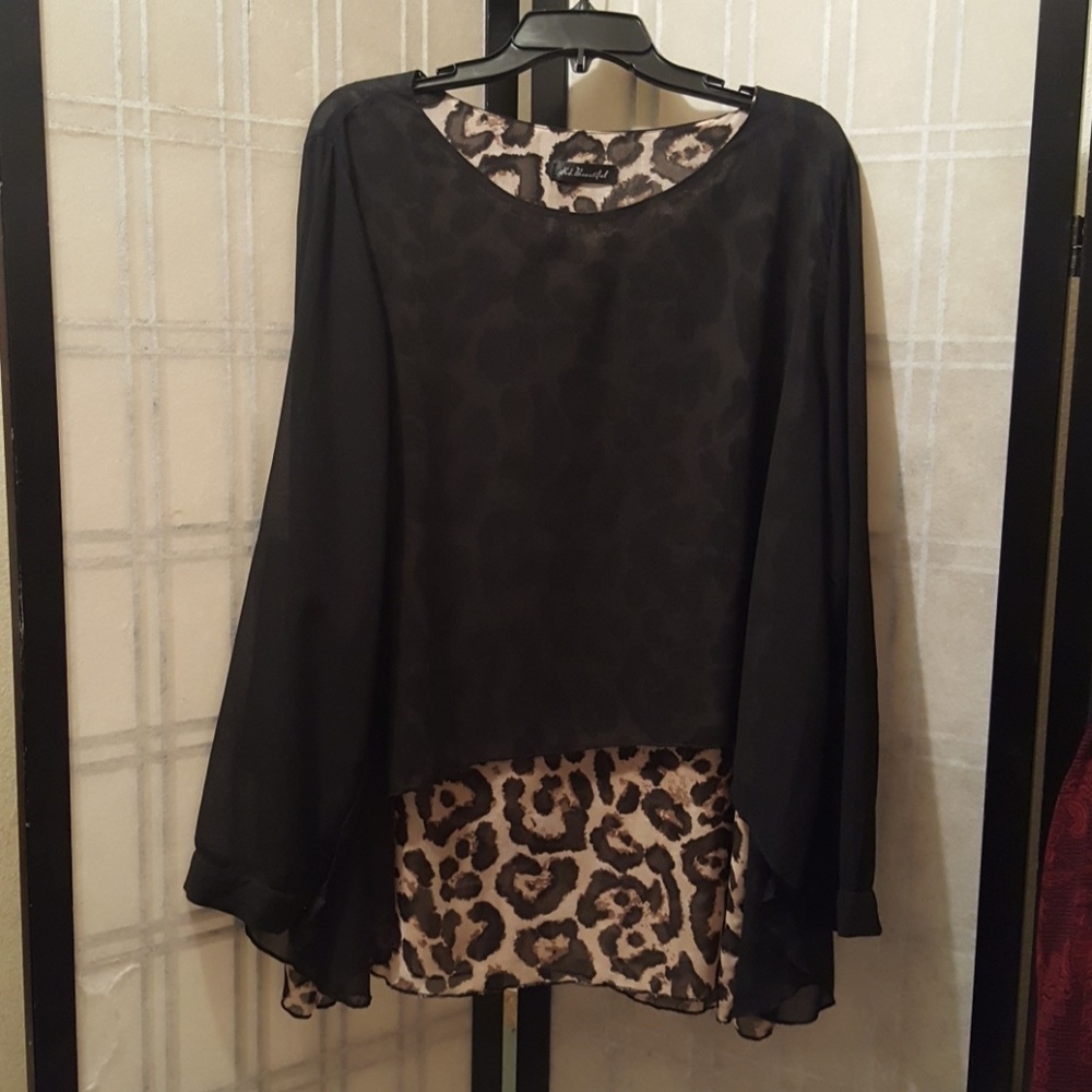 🌹Animal Print Blouse🛍